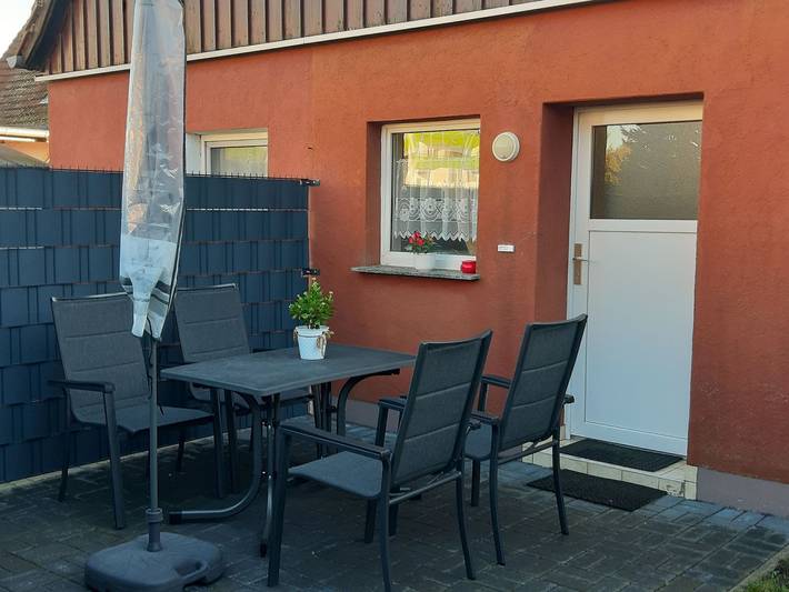 Ferienwohnung für 2 Personen, mit Terrasse und Garten in Barth