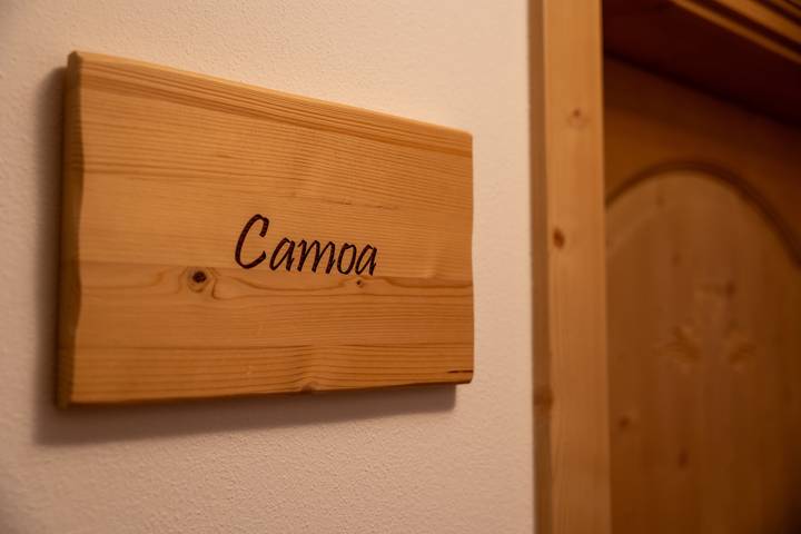 Room 'Camoa' with mountain view, shared terrace and Wi-Fi in San Sebastiano (Folgaria), Folgaria
