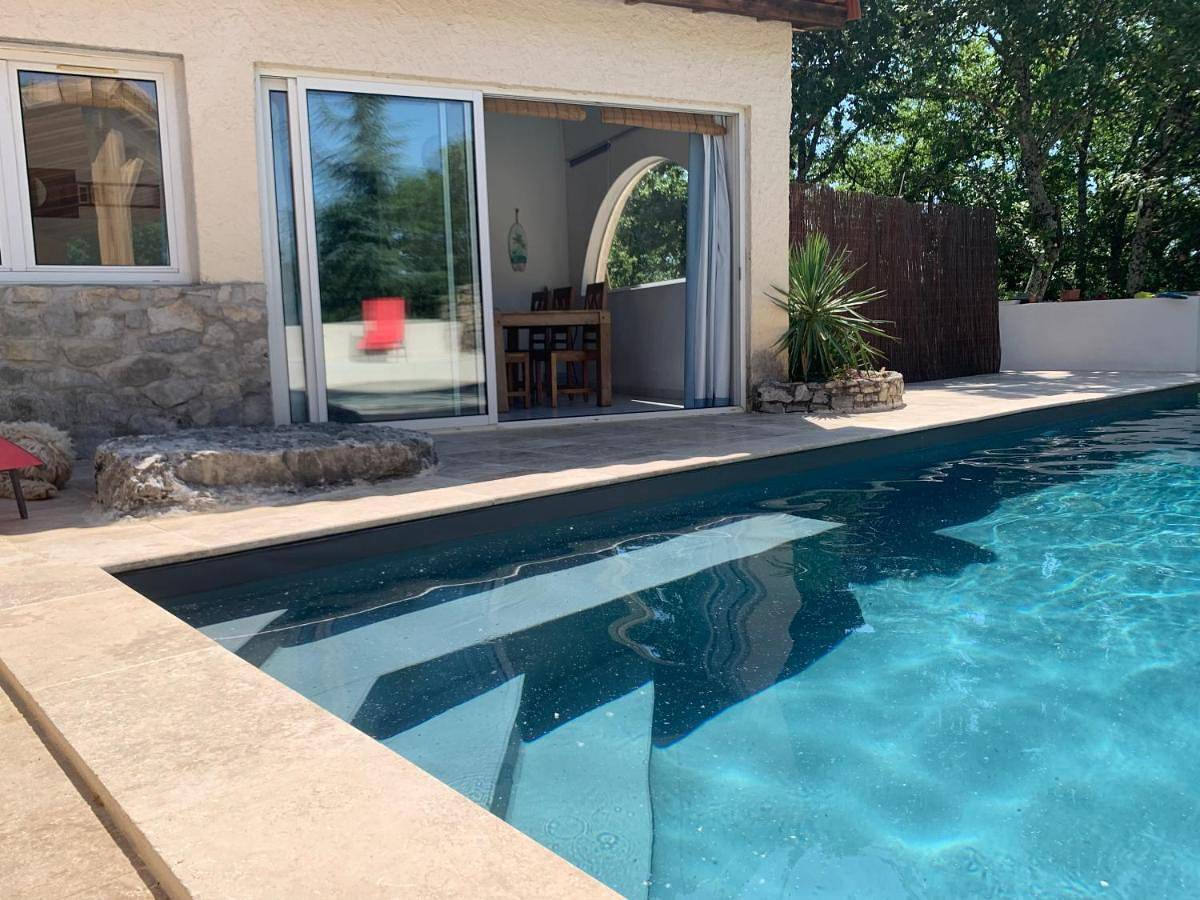 Family Room with Private Bathroom in Saint-Alban-Auriolles, Ardèche