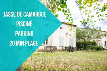 Gîte pour 6 personnes, avec piscine et jardin, animaux acceptés à Gallargues-le-Montueux