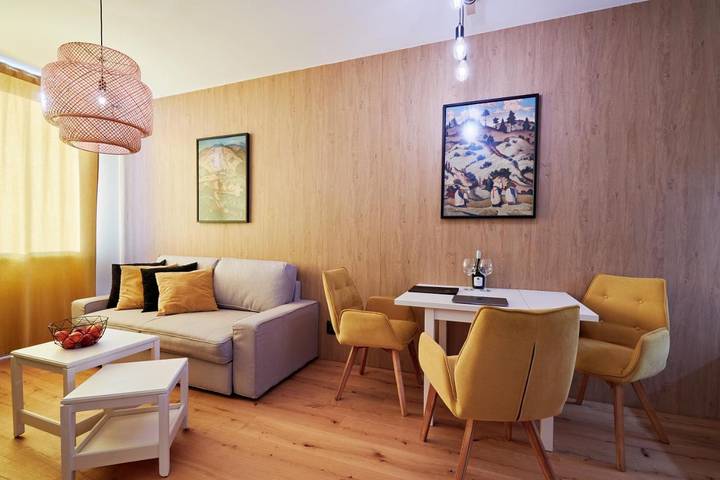 Apartament wakacyjny dla 4 osób, z ogród i sauna oraz widok w Tatry Wysokie