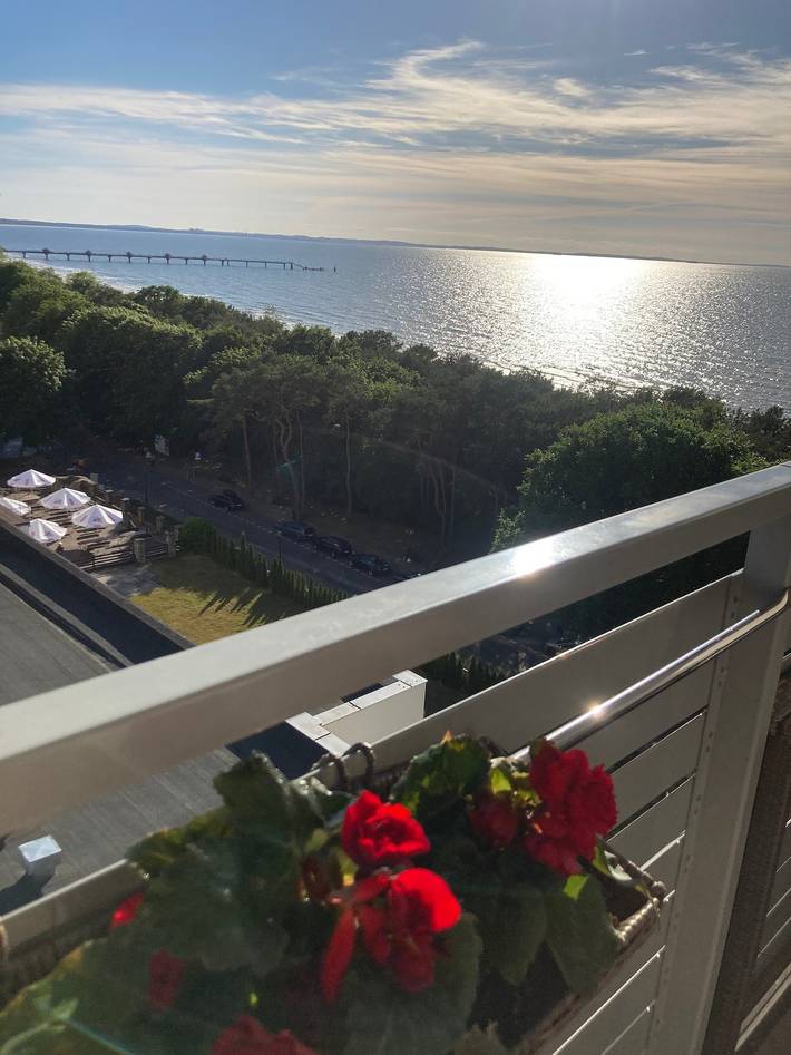 Ferienwohnung für 3 Personen, mit Balkon und Ausblick in Polnische Ostsee