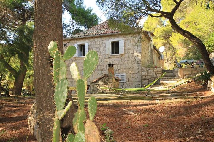 Ganze Wohnung, Studio Appartement mit Terrasse und Meerblick Milna, Vis in Rukavac, Split-Dalmatien
