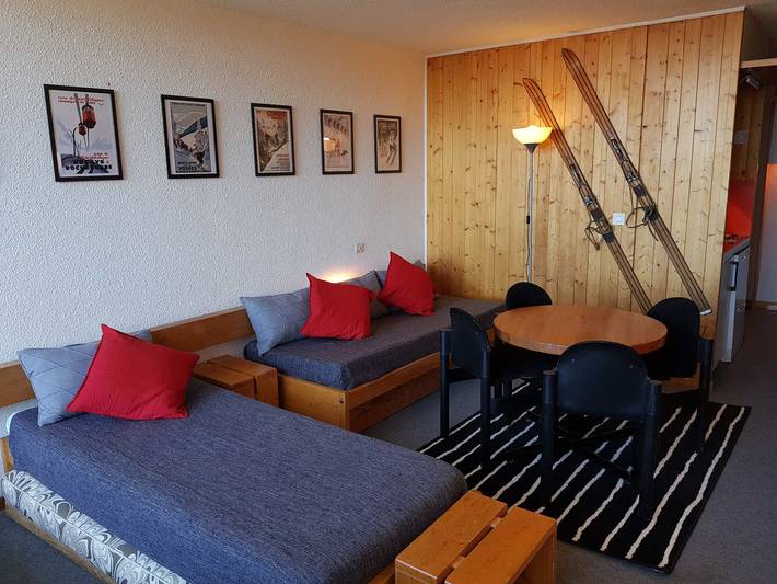 Gîte pour 4 personnes, avec Balcon et Vue dans Arc 1600