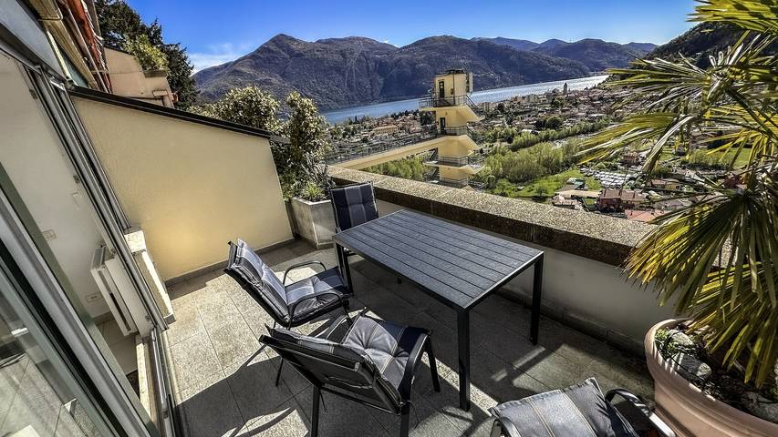 Ferienwohnung für 4 Personen, mit Balkon und Pool sowie Sauna und Seeblick in Comune di Cannobio - 3