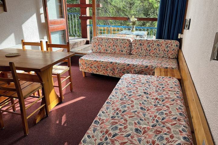 Ganze Wohnung, Arc 1800 2-room apartment, ski-in/ski-out, quiet in the heart of the resort in Arc 1800, Bourg-Saint-Maurice