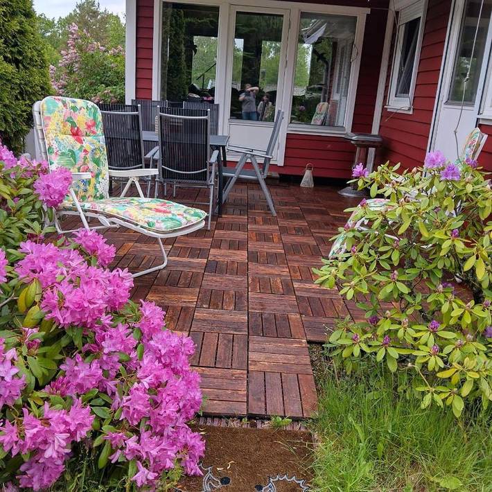 Ferienhaus für 6 Personen, mit Balkon und Terrasse sowie Garten und Seeblick in Hjo - 2