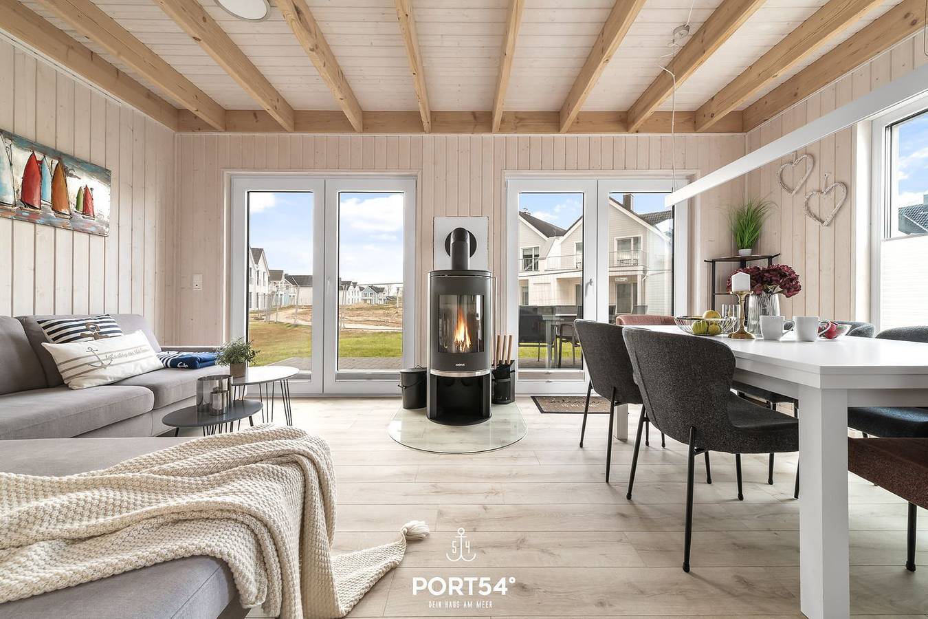 Marina Bay 54 - freistehendes Haus, Terrasse, Grill, Sauna, Kamin, Badewanne in Olpenitz, Kappeln