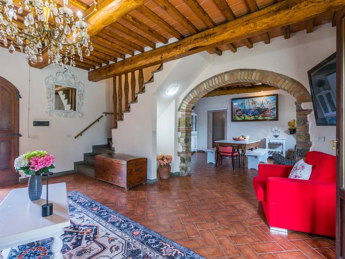 Location de vacances pour 6 personnes, avec vue ainsi que jardin et terrasse, animaux acceptés dans Tavarnelle - 4