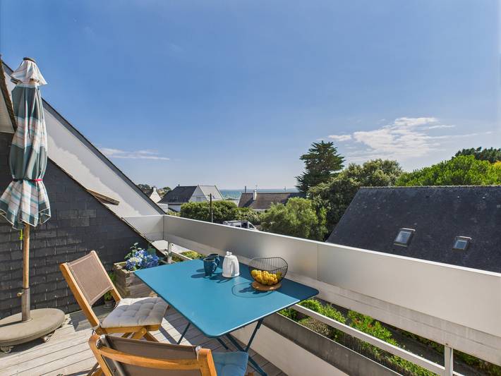 Gîte pour 4 personnes, avec Balcon dans Plage Saint-Colomban