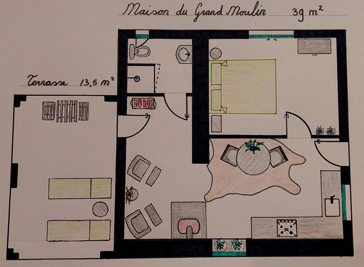 Maison du Grand Moulin in Saint-Aubin-en-Charollais, Région de Charolles