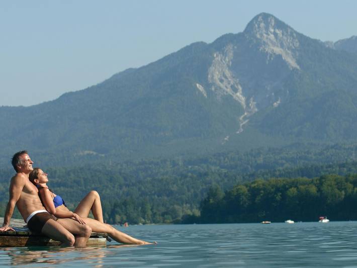 Ferienwohnung für 5 Personen, mit Garten und Seeblick sowie Terrasse am Faaker See - 2