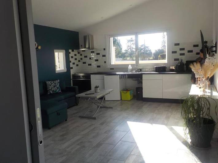 Gîte pour 4 personnes, avec piscine et terrasse ainsi que jacuzzi et jardin à Brens - 3