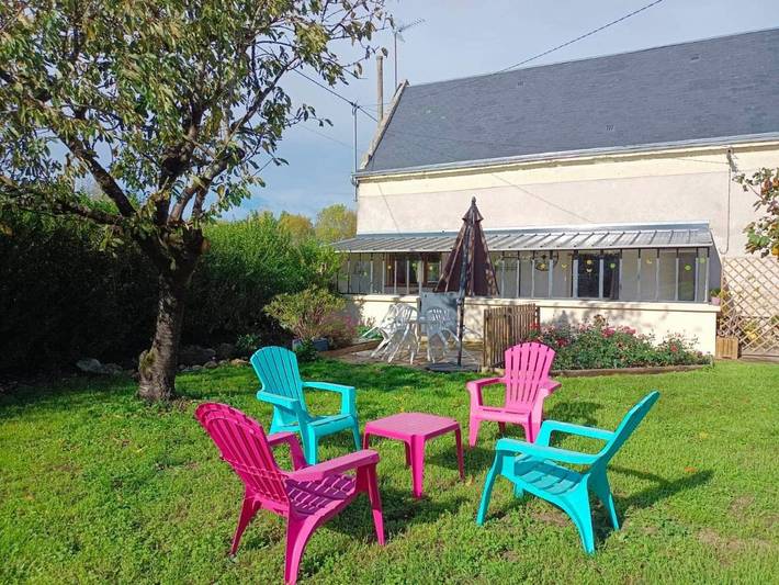 Maison de vacances pour 5 personnes, avec vue et jardin