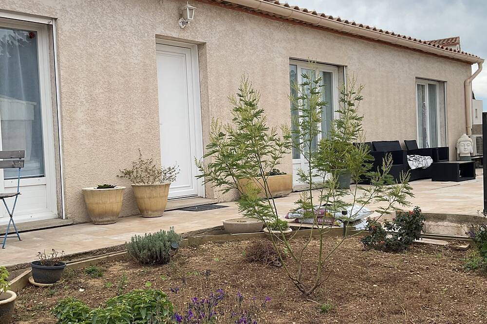 Modern single-storey air-conditioned house close to the sea Tram, Parc Expo in Pérols, Côte d'Améthyste