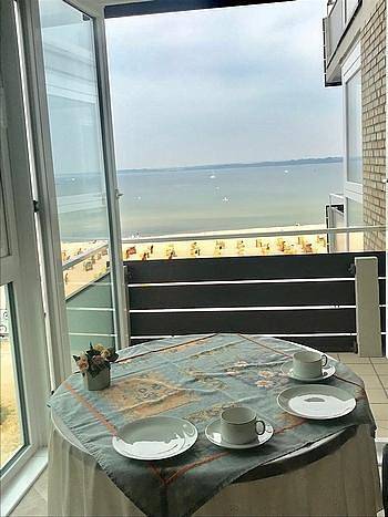 Ganze Ferienwohnung, Appartement/Fewo, Dusche, Wc, direkt am Strand in Ostseebad Travemünde, Lübecker Bucht