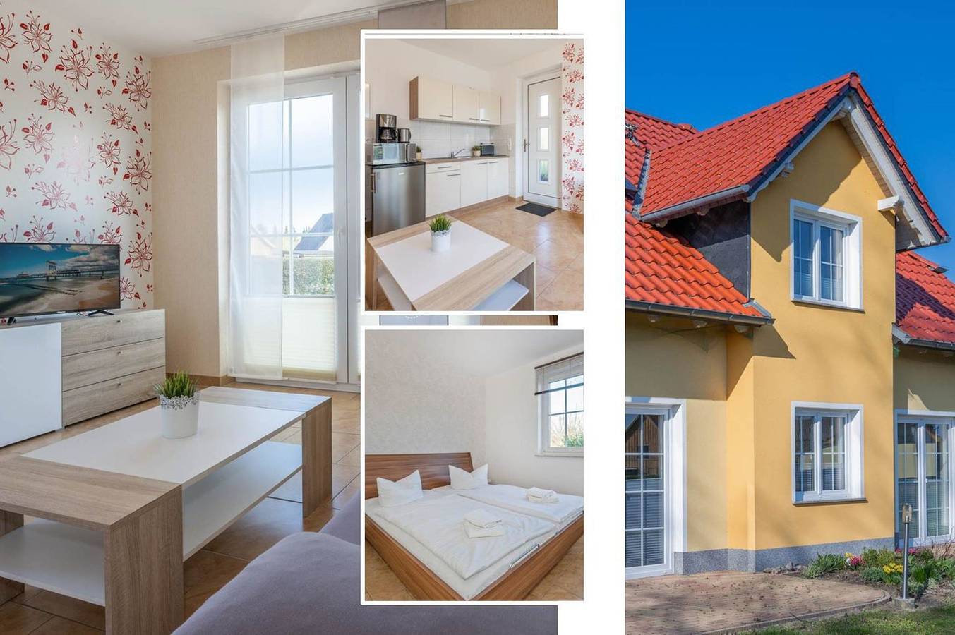 Ganze Wohnung, Gemütliche Ferienwohnung in Kachlin mit Garten, Sauna & Spielplatz im idyllischen Usedom-Dorf in Kachlin, Dargen