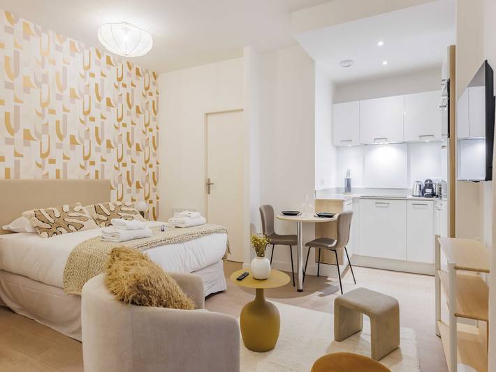 Studio pour 2 personnes, adapté aux familles à Boulogne-Billancourt