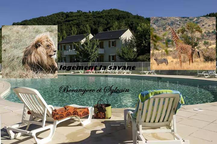 Maison de vacances pour 6 personnes, avec Terrasse et Piscine à Saint-Geniez-d'Olt