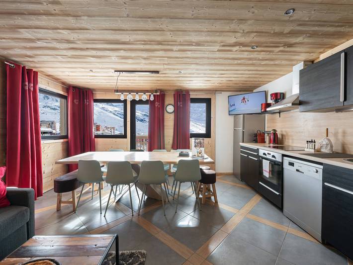 Chalet pour 12 personnes, avec Balcon à Val Thorens