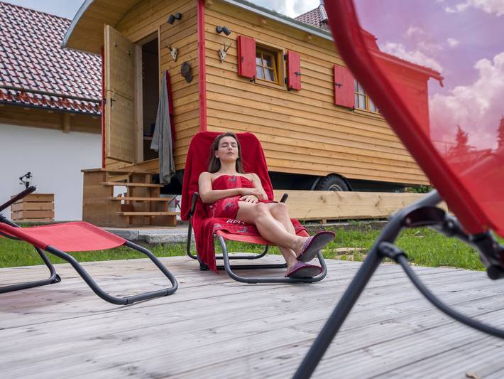 Ferienwohnung für 3 Personen, mit Balkon und Garten sowie Sauna und Ausblick in Welzheim - 4