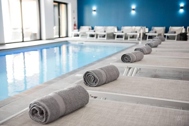 Hôtel pour 4 personnes, avec piscine et sauna ainsi que vue et jardin, animaux acceptés