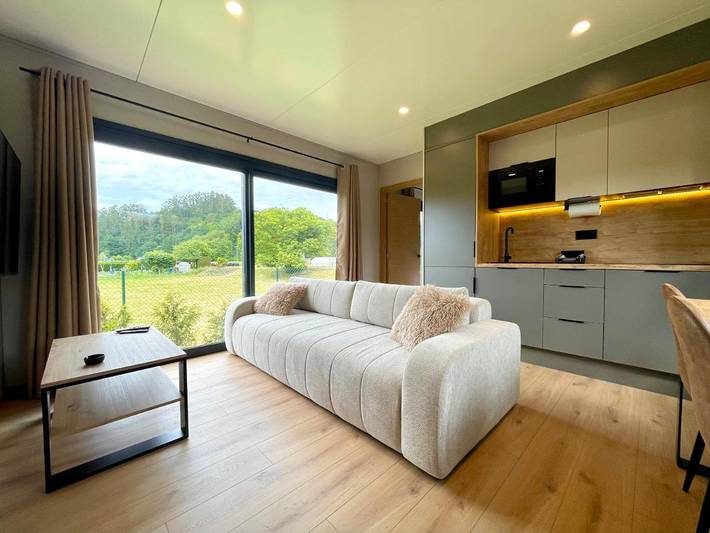 Chalet para 3 personas, con jacuzzi y piscina además de jardín y terraza en Costa de Cantabria
