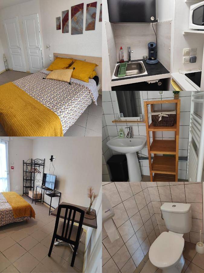 Gîte pour 3 personnes, avec Terrasse et Piscine à Saint-Seurin-de-Cursac