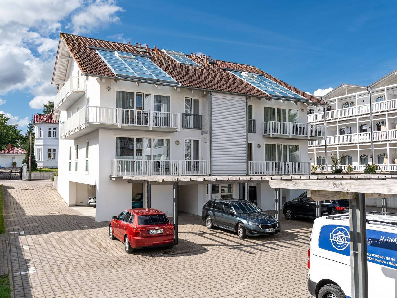 Ganze Ferienwohnung, Villa Strandidyll Neubau Ferienwohnung 1.2 mit Balkon - Apartment 1.2 / 2 - Raum - Apartment mit Balkon in Ostseebad Binz, Binz