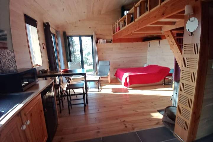 Maison de vacances pour 3 personnes, avec jardin