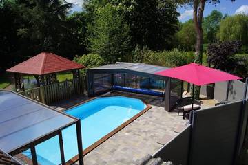 Gîte pour 7 personnes, avec jardin ainsi que terrasse et piscine dans le Pas-de-Calais