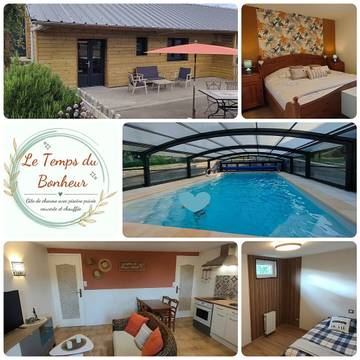 Gîte pour 4 personnes, avec jacuzzi et piscine ainsi que jardin et terrasse en Seine-Maritime
