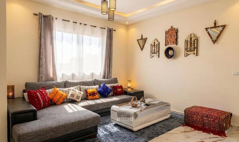 Gîte pour 5 personnes, avec jardin et piscine ainsi que balcon et vue à Saïdia - 2