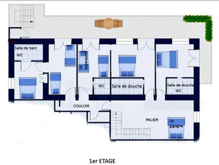 Location de vacances pour 13 personnes, avec jardin ainsi que vue et vue sur le lac, animaux acceptés à Maxilly-sur-Léman - 3