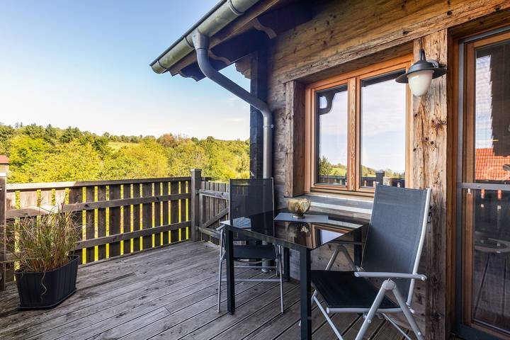 Chalet „Oberwald 4" mit privater Terrasse, Garten, Sauna, Wlan und Parkplatz in Schotten, Vogelsberg Region