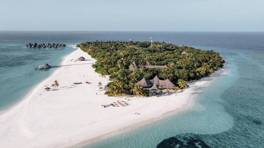 Resort per 3 persone, con giardino e panorama alle Maldive
