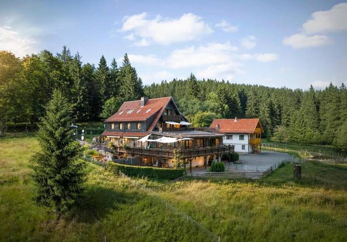 Ferienhaus für 31 Personen, mit Balkon und Terrasse sowie Garten und Sauna in Oberschönau