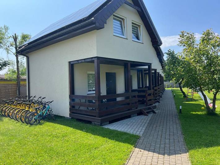 Domek letniskowy dla 9 osób, z ogród i widok w Sarbinowo