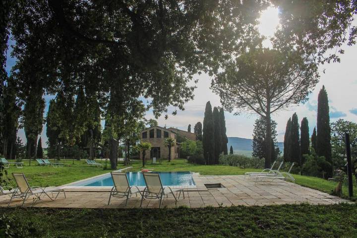 Gîte pour 3 personnes, avec piscine ainsi que vue et jardin, animaux acceptés à Buonconvento - 2
