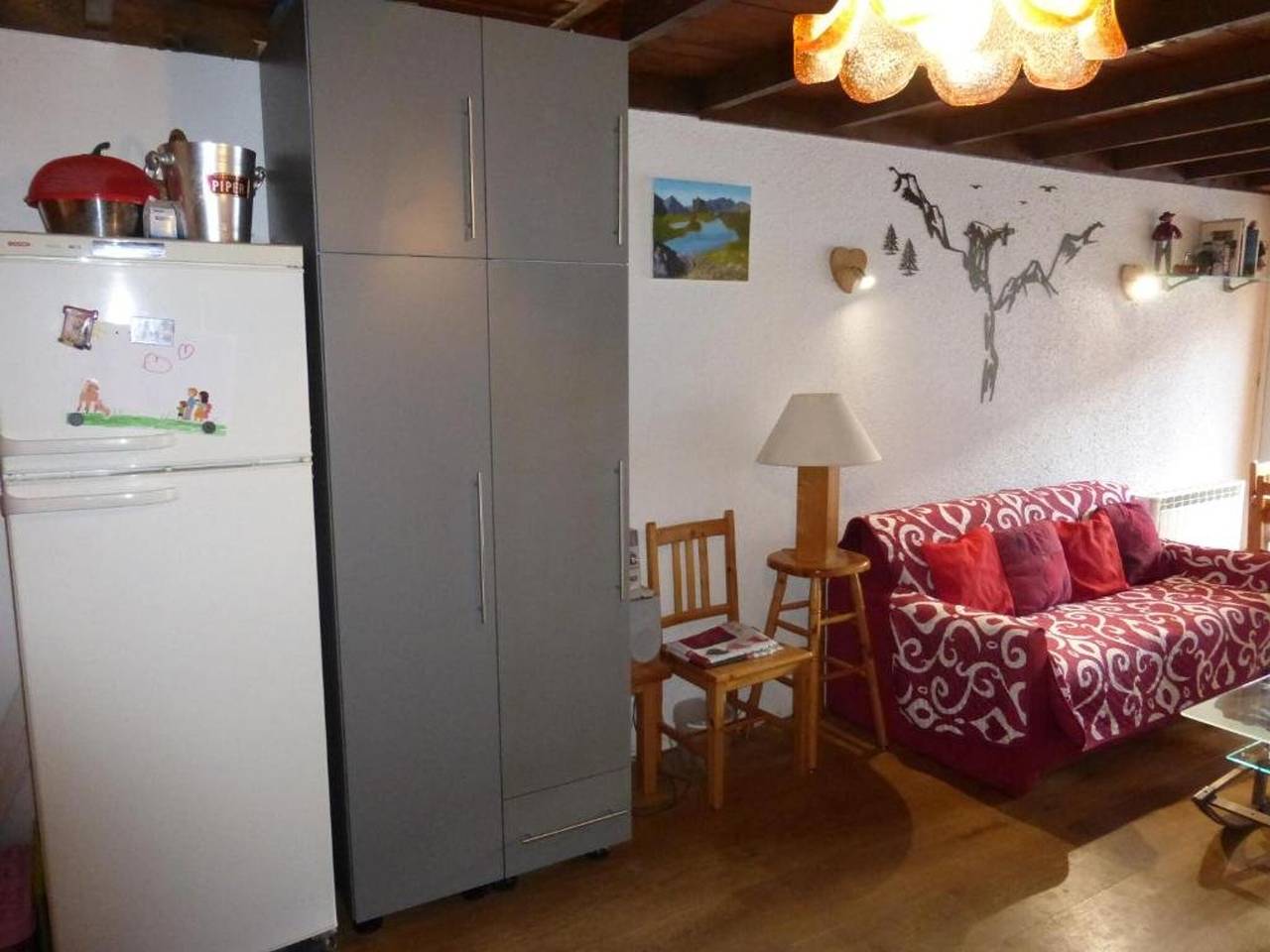 Entire apartment, Bright T2 apartment with balcony in Pra Loup 1600 in Pra-Loup, Uvernet-Fours