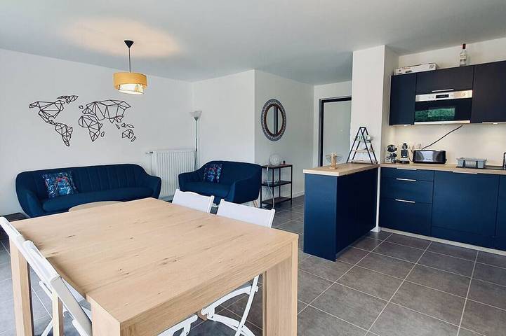 Appartement de vacances pour 8 personnes, avec jardin et terrasse