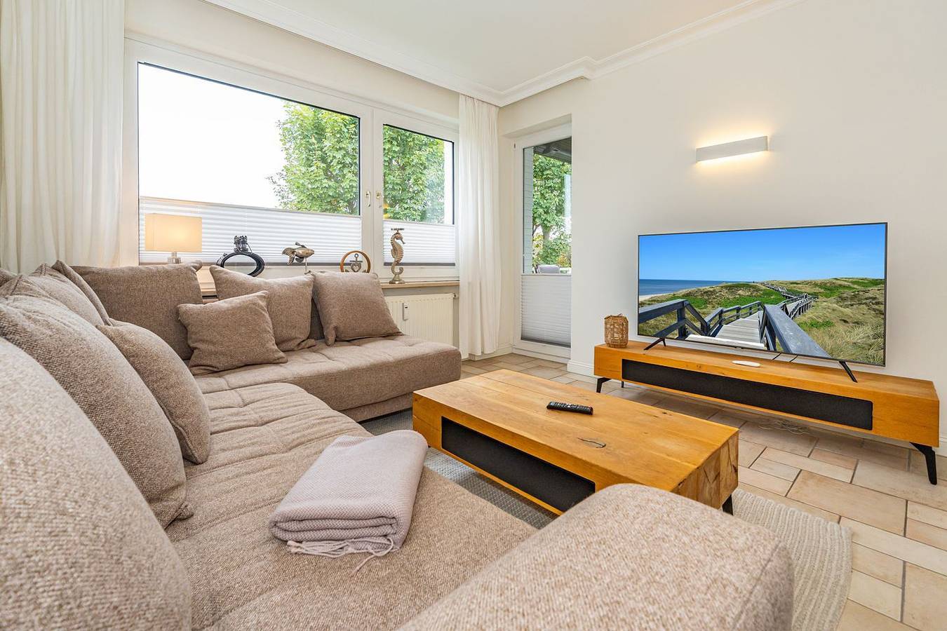 Ganze Wohnung, 3-Zimmer-Ferienwohnung für bis 4 Personen mit Balkon. in Westerland, Sylt (Gemeinde)