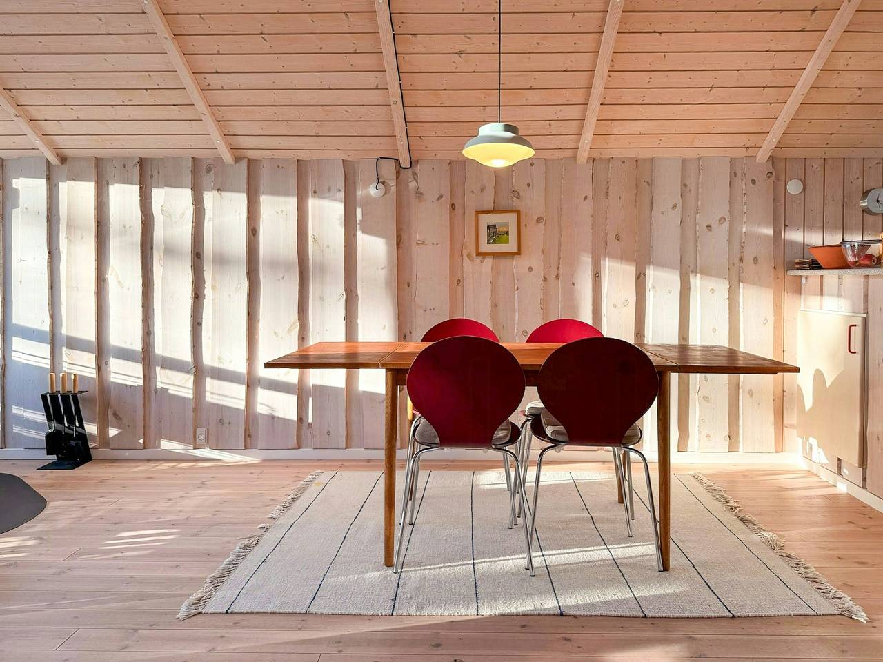 Houten huis met tuin op het zuiden aan het strand van Reersø in Gørlev, Kalundborg en omgeving