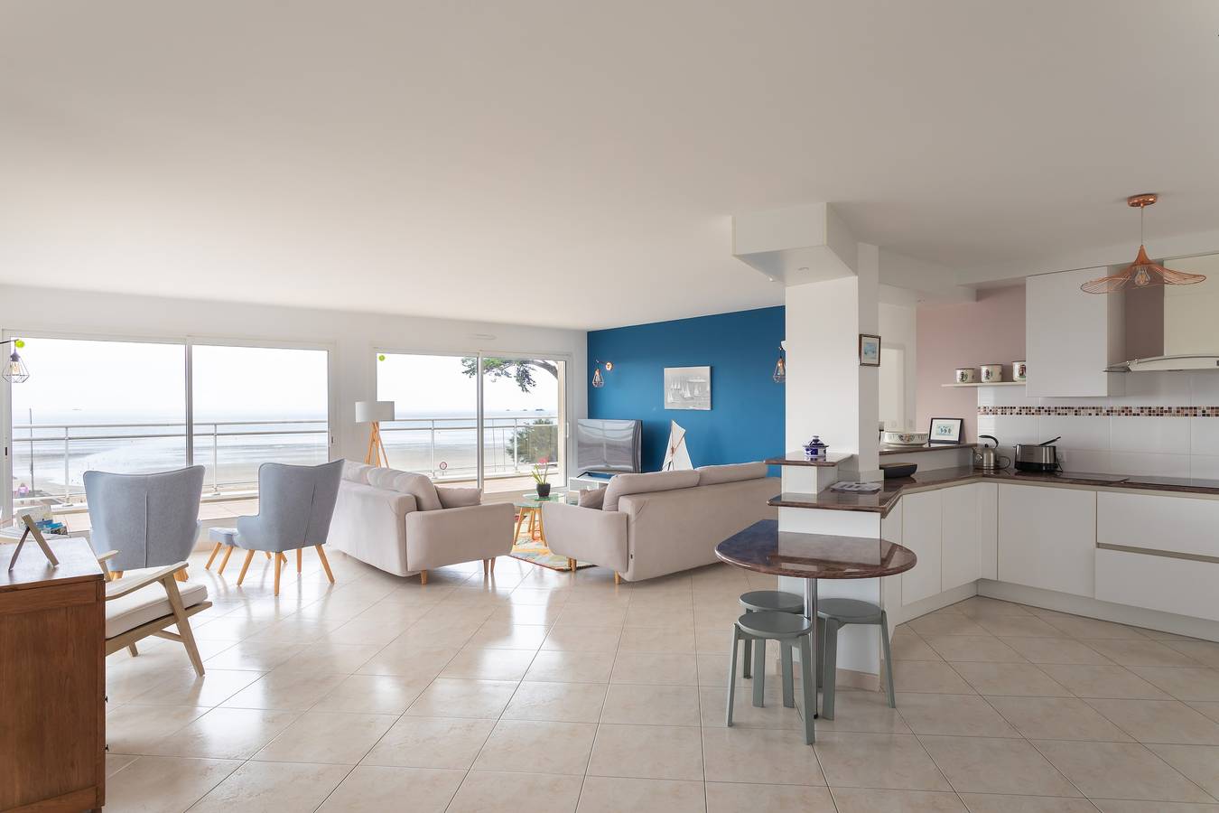 Geheel appartement, Vakantieappartement voor 6 personen met balkon in Caroual, Erquy