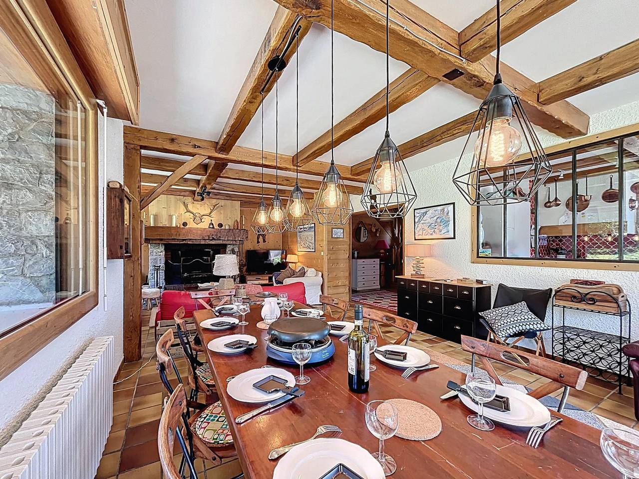 Chalet auténtico, vista montaña - 15 pers. in La Toussuire, Fontcouverte-la Toussuire