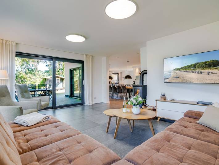 Ferienhaus für 12 Personen, mit Terrasse und Garten sowie Sauna in Koserow