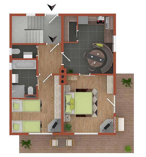 Ferienhaus für 4 Personen, mit Garten und Ausblick in Arzl im Pitztal - 4