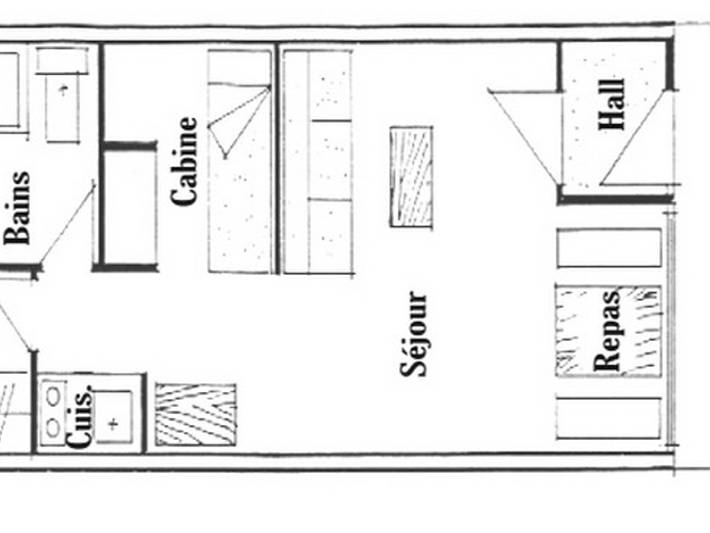 Chalet pour 4 personnes, avec terrasse à Les Saisies - 4