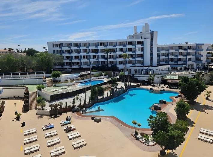 Apartamento para 3 personas, con Balcón además de Jardín y Piscina para niños en Golf del Sur