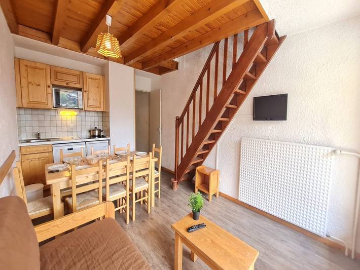 Gîte pour 8 personnes, avec balcon, adapté aux familles dans Office De Tourisme Des Deux Alpes Front De Neige